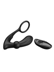 Warren Plug Anal y Anillo para el Pene con Vibración y Pulsación a Control Remoto