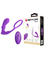 Warren Plug Anal y Anillo para el Pene con Vibración y Pulsación a Control Remoto