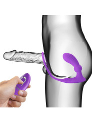 Warren Plug Anal y Anillo para el Pene con Vibración y Pulsación a Control Remoto