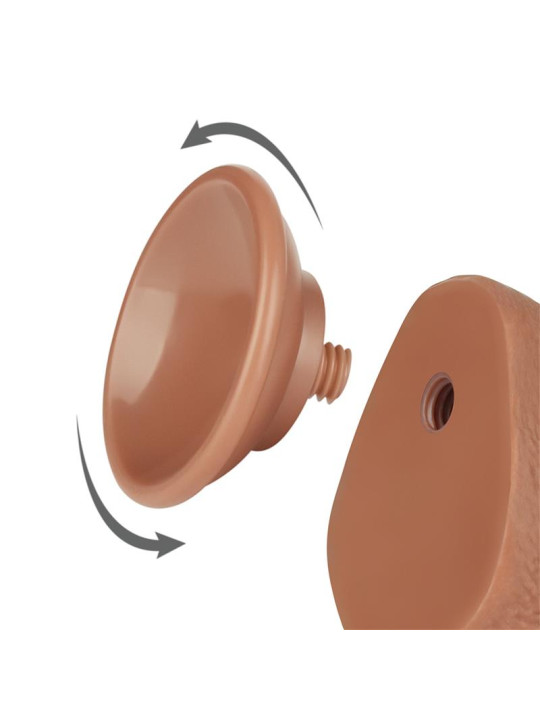 Dildo con Piel Retractil 7.5 Bronceado