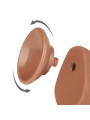 Dildo con Piel Retractil 7.5 Bronceado