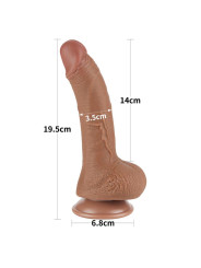 Dildo con Piel Retractil 7.5 Bronceado