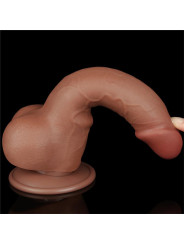 Dildo con Piel Retractil 7.5 Bronceado