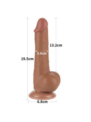 Dildo con Piel Retractil 7.5 Bronceado