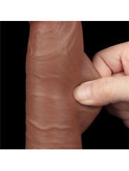 Dildo con Piel Retractil 8 Bronceado