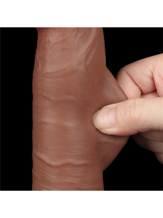 Dildo con Piel Retractil 8 Bronceado