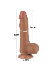 Dildo con Piel Retractil 8 Bronceado