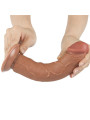 Dildo con Piel Retractil 8 Bronceado