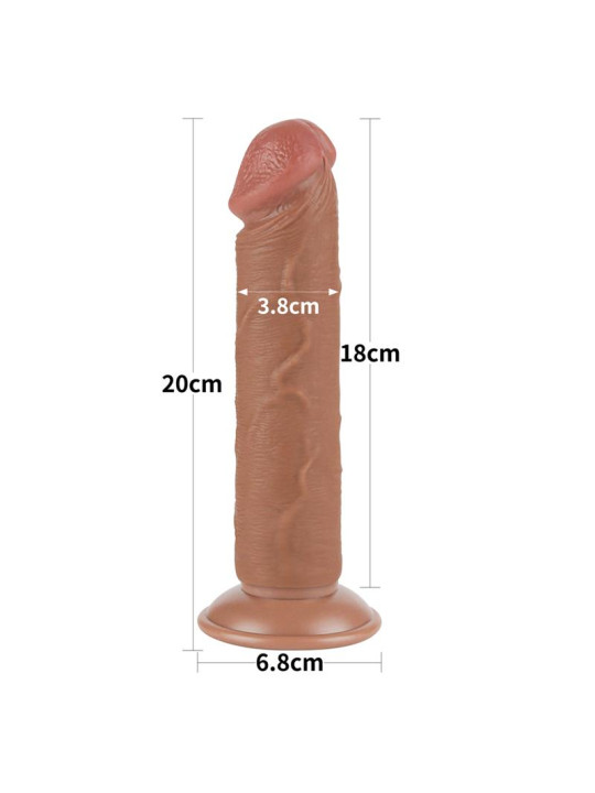 Dildo con Piel Retractil 8 Bronceado