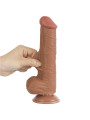 Dildo con Piel Retractil Skin 8 Bronceado