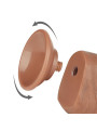 Dildo con Piel Retractil Skin 8 Bronceado