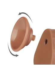 Dildo con Piel Retractil 8.5 Bronceado