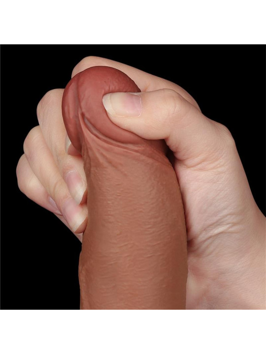 Dildo con Piel Retractil 8.5 Bronceado