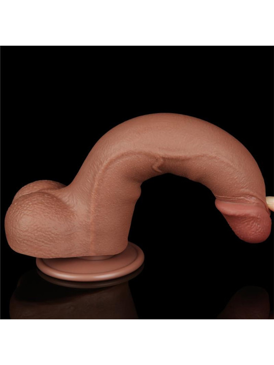 Dildo con Piel Retractil 8.5 Bronceado