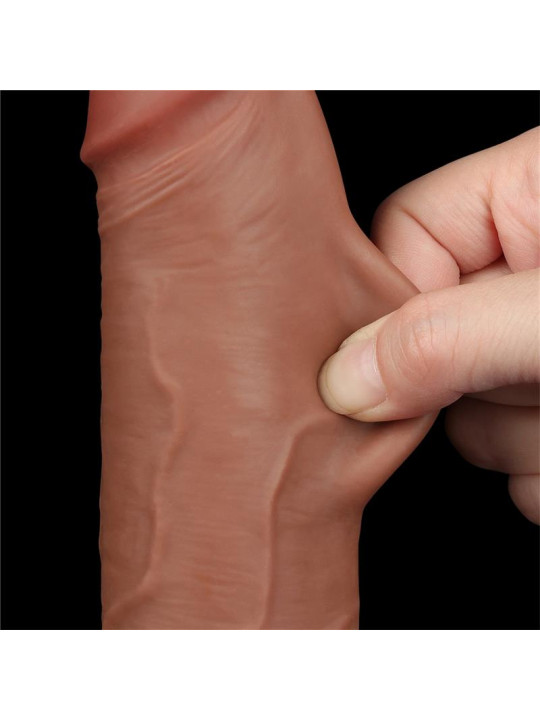 Dildo con Piel Retractil 8.5 Bronceado