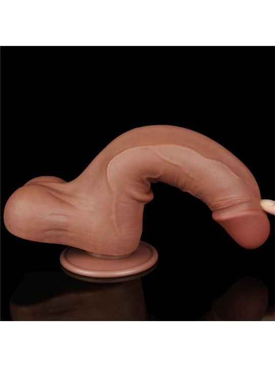 Dildo con Piel Retractil 8.5 Bronceado