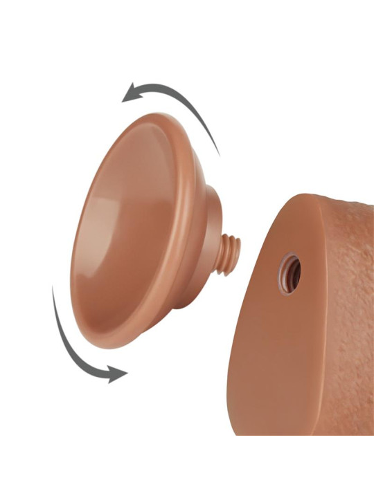 Dildo con Piel Retractil 9.5 Bronceado