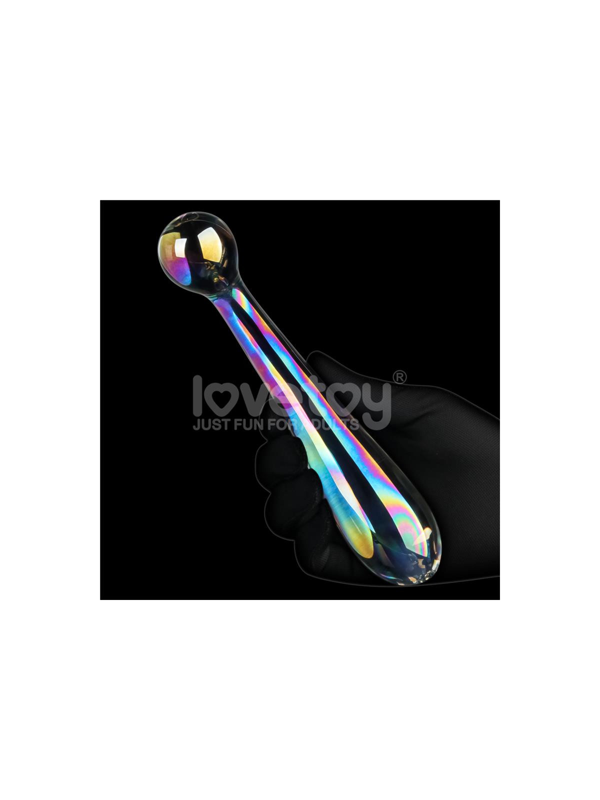 Dildo de Cristal que Brilla en la Oscuridad Twilight Gleam Alluring Arc