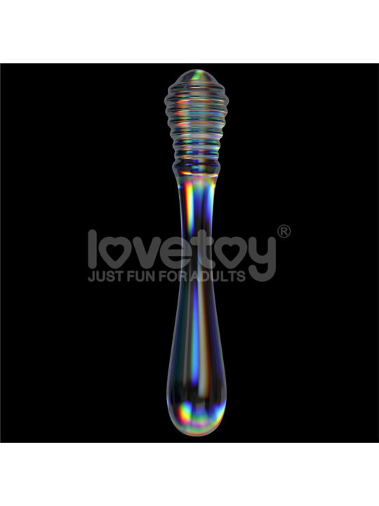 Dildo de Cristal que Brilla en la Oscuridad Twilight Gleam Twin Pleasures