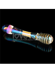 Dildo de Cristal que Brilla en la Oscuridad Twilight Gleam Twin Pleasures