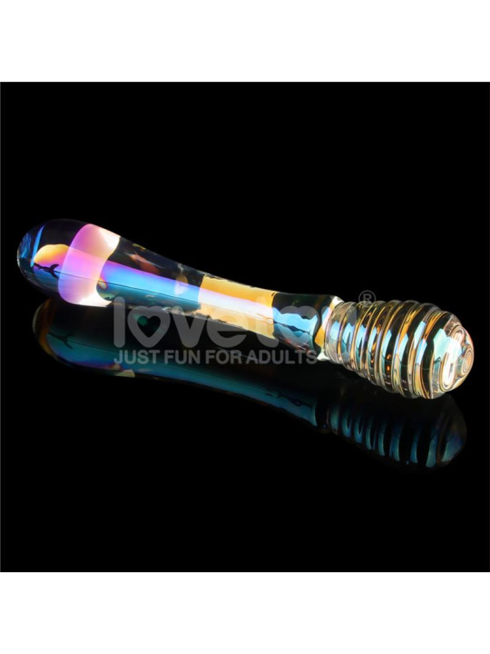 Dildo de Cristal que Brilla en la Oscuridad Twilight Gleam Twin Pleasures