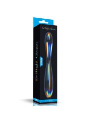 Dildo de Cristal que Brilla en la Oscuridad Twilight Gleam Double Delight