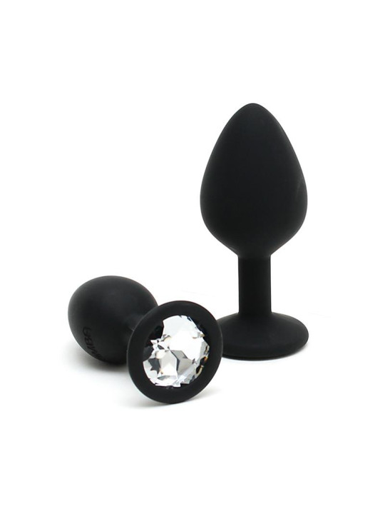 Set de 2 Plugs con Joya Berlin Negro