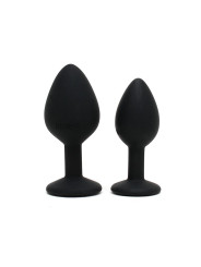 Set de 2 Plugs con Joya Berlin Negro