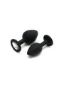 Set de 2 Plugs con Joya Berlin Negro