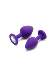 Set de 2 Plugs con Joya Berlin Purpura