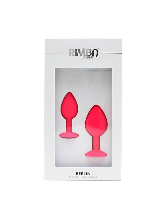 Set de 2 Plugs con Joya Berlin Rosa