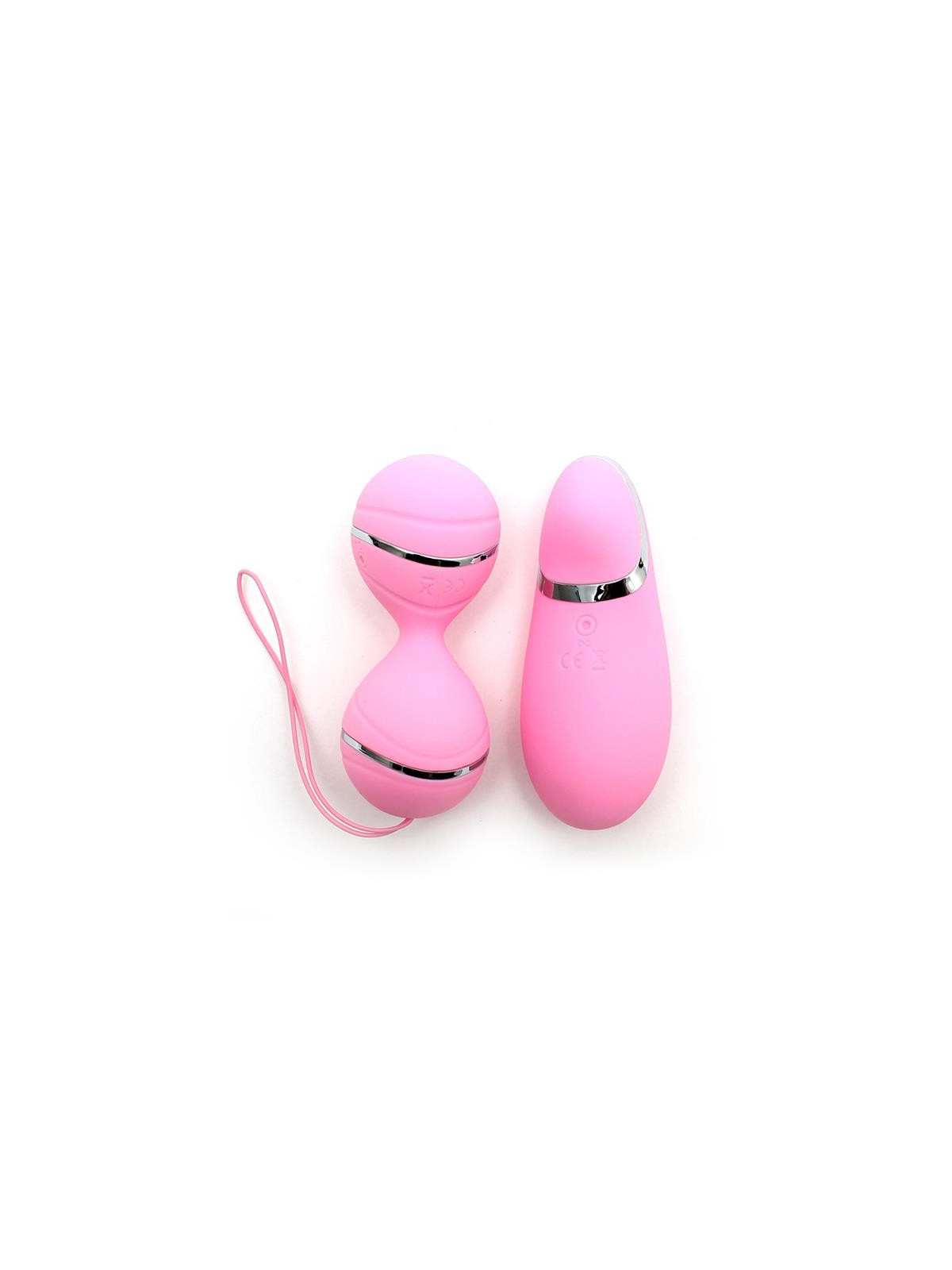 Bolas Kegel con Control Remoto y Estimulador Ibiza Rosa