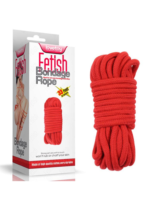 Cuerda Bondage Suave Rojo