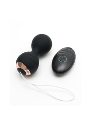 Bolas Kegel con Vibración y Control Remoto Cannes Negro