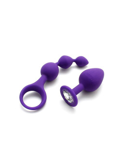 Set de 2 Juguetes Anales Barcelona Purpura