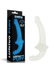 Dildo doble Lumino Play Luz Azul 10.5