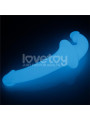 Dildo doble Lumino Play Luz Azul 10.5