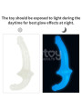 Dildo doble Lumino Play Luz Azul 10.5