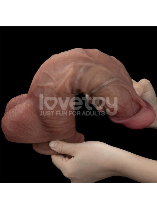 Dildo Dual Layered XXL 10.5 Negro