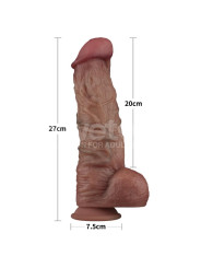 Dildo Dual Layered XXL 10.5 Negro