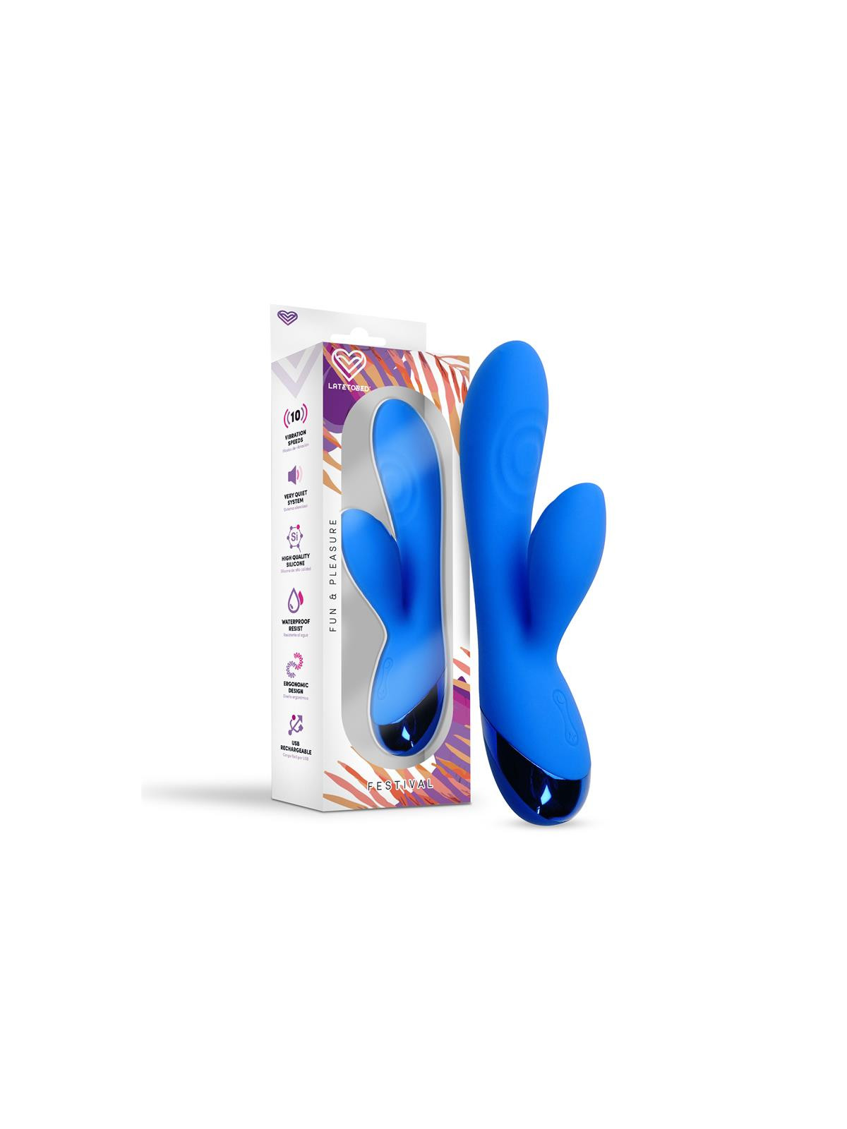 Marna Vibrador USB Azul