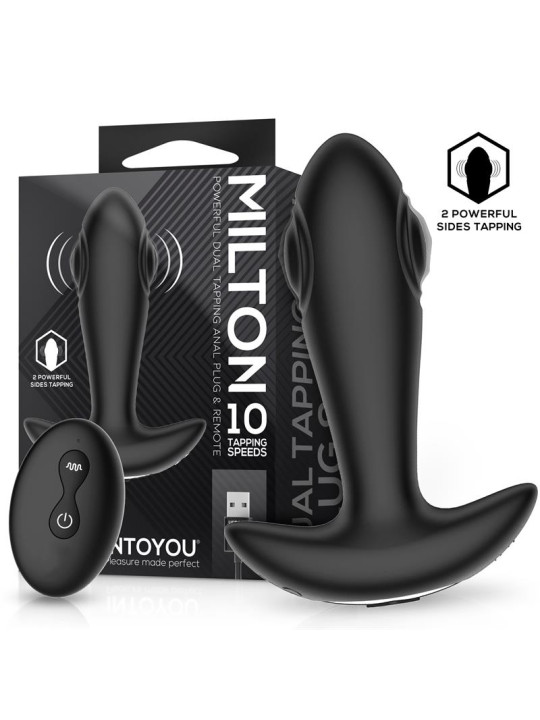 Milton Plug Anal con Doble Tapping y Control Remoto