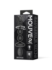 Mouve Plug Anal con Waving y Vibración con Control Remoto 2 Motores