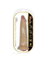 Lenser Dildo Realista Articulable-Posable 8 Natural