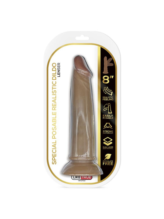 Lenser Dildo Realista Articulable-Posable Dildo 8 Marrón