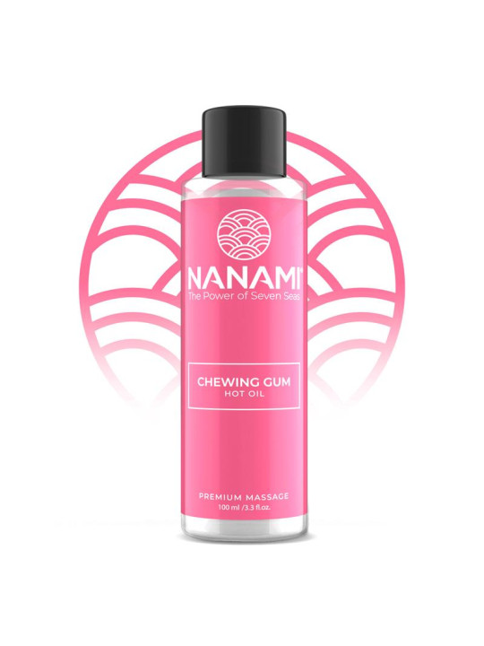 Nanami Aceite de Masaje Efecto Calor Hot Oil Aroma Chicle 100ml