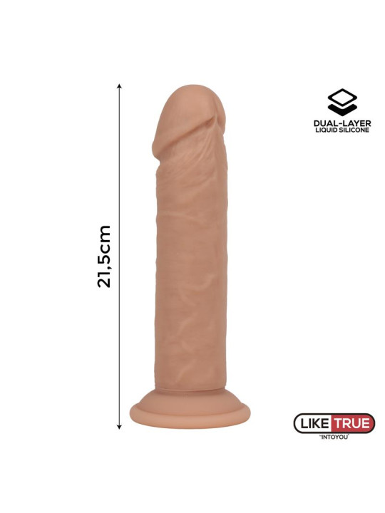 Dildo Realista Silicona Líquida Dual Layer 8.5