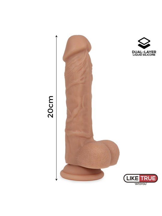 Dildo Realista Silicona Líquida Dual Layer 8