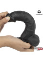 Dildo Realista Silicona Líquida Dual Layer 8 Negra