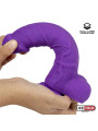 Dildo Realista Silicona Líquida Dual Layer 8 Púrpura